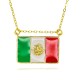 Flag-themed necklace, a light luxury and niche design for girls, exudes a sense of luxury. New 2024 collarbone chain, a strong chain, is a summer gift Flag-themed necklace, a light luxury and niche design for girls, exudes a sense of luxury. New 2024 collarbone chain, a strong chain, is a summer gift