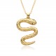 18k copper gold-plated cross-border trade popular accessory from Europe and America, snake-shaped element pendant, personalized, fashionable and retro snake pendant 18k copper gold-plated cross-border trade popular accessory from Europe and America, snake-shaped element pendant, personalized, fashionable and retro snake pendant