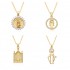 Women 's new religious accessory copper micro-set Virgin Mary pendant TEMPERAMENT versatile retro necklace necklace
