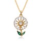 New European and American products in the ins style, popular on Amazon, fashionable and individual Rose women's 18k pendant necklace hair styling New European and American products in the ins style, popular on Amazon, fashionable and individual Rose women's 18k pendant necklace hair styling
