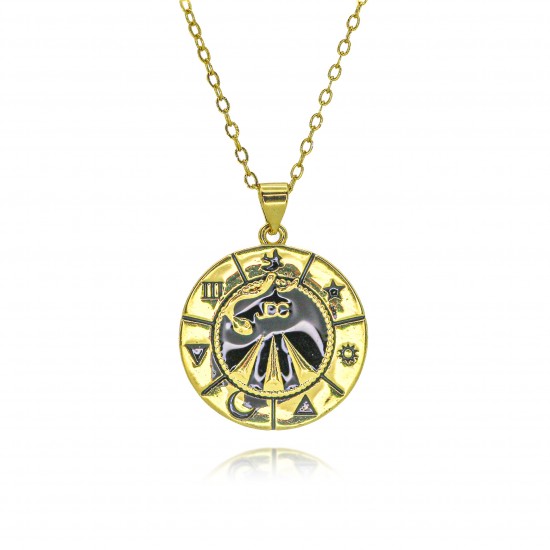 Cross-border Sun God disc necklace, high-quality sun pendant, simple and versatile women's collarbone chain Cross-border Sun God disc necklace, high-quality sun pendant, simple and versatile women's collarbone chain