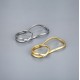 This exaggerated geometric ring from Europe and America features a gold and silver glossy double-ring ring with an opening design that can be adjusted in an ins style This exaggerated geometric ring from Europe and America features a gold and silver glossy double-ring ring with an opening design that can be adjusted in an ins style