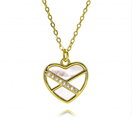 Cross-border Amazon hollow heart-shaped pearl necklace for women, simple Korean style, high-end design sense, heart-shaped pendant, collarbone chain Cross-border Amazon hollow heart-shaped pearl necklace for women, simple Korean style, high-end design sense, heart-shaped pendant, collarbone chain