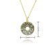 A cute cartoon round plate animal insect pendant necklace studded with diamonds in Europe and America, featuring a seven-spotted ladybug and five-pointed star A cute cartoon round plate animal insect pendant necklace studded with diamonds in Europe and America, featuring a seven-spotted ladybug and five-pointed star