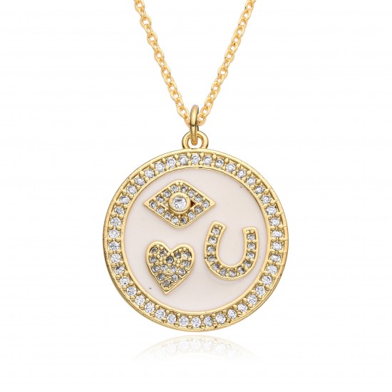 A best-selling colorized zircon eye pendant with a slightly set demonic eye necklace for women on cross-border Amazon in Europe and America A best-selling colorized zircon eye pendant with a slightly set demonic eye necklace for women on cross-border Amazon in Europe and America