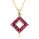 This retro square, hollowed-out green, slightly set zircon copper gold-plated necklace from Japan and South Korea is a trendy and versatile collarbone chain This retro square, hollowed-out green, slightly set zircon copper gold-plated necklace from Japan and South Korea is a trendy and versatile collarbone chain