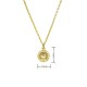 True gold 18K gold protected gold pendant with zircon, tribal pattern logo pendant, moon eye necklace accessory material True gold 18K gold protected gold pendant with zircon, tribal pattern logo pendant, moon eye necklace accessory material