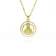 European and American cross-border religious personality statue collarbone chain Zircon eco-friendly copper pendant necklace copper plated 18k G395 European and American cross-border religious personality statue collarbone chain Zircon eco-friendly copper pendant necklace copper plated 18k G395
