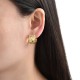 Copper-plated 18K real gold semi-circular geometric stud earrings with European and American metallic style, niche design sense, high-end light luxury earring accessories Copper-plated 18K real gold semi-circular geometric stud earrings with European and American metallic style, niche design sense, high-end light luxury earring accessories