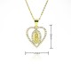 Xiyin is selling a zircon pendant necklace of a European and American cross-border religious statue with a collarbone chain and a goddess of God, plated with 18k gold Xiyin is selling a zircon pendant necklace of a European and American cross-border religious statue with a collarbone chain and a goddess of God, plated with 18k gold