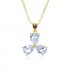 Wholesale of diamond-encrusted zircon petal pendants, necklaces, women's necklaces and InS-style women's collarbone chains in stock for cross-border trade from Europe and America
