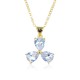 Wholesale of diamond-encrusted zircon petal pendants, necklaces, women's necklaces and InS-style women's collarbone chains in stock for cross-border trade from Europe and America Wholesale of diamond-encrusted zircon petal pendants, necklaces, women's necklaces and InS-style women's collarbone chains in stock for cross-border trade from Europe and America