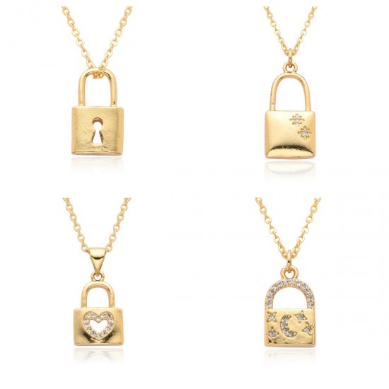 Slightly inlaid love heart lock key Heartbeat girl Peach heart oil drip copper zircon jewelry pendant necklace Slightly inlaid love heart lock key Heartbeat girl Peach heart oil drip copper zircon jewelry pendant necklace