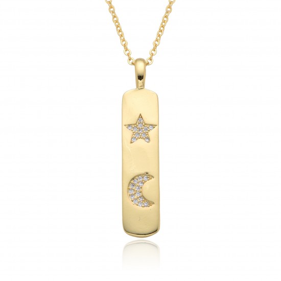 Wholesale of cross-border trendy new accessories, personalized gold bar designs, heart-shaped crosses, rainbow lightning pendants and necklaces Wholesale of cross-border trendy new accessories, personalized gold bar designs, heart-shaped crosses, rainbow lightning pendants and necklaces
