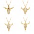 New European and American products in the ins style are selling well on Amazon, featuring fashionable and unique 18k pendant necklaces with bull heads and bulls for women