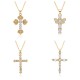 A slightly star-studded cross necklace with a cool and sweet style. Zircon sparkling diamond pendant, 2023 new trendy neck chain A slightly star-studded cross necklace with a cool and sweet style. Zircon sparkling diamond pendant, 2023 new trendy neck chain