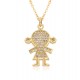 Niche design couple necklaces, zircon angel pendants for little boys and girls, collarbone chains, birthday gifts for your girlfriend Niche design couple necklaces, zircon angel pendants for little boys and girls, collarbone chains, birthday gifts for your girlfriend