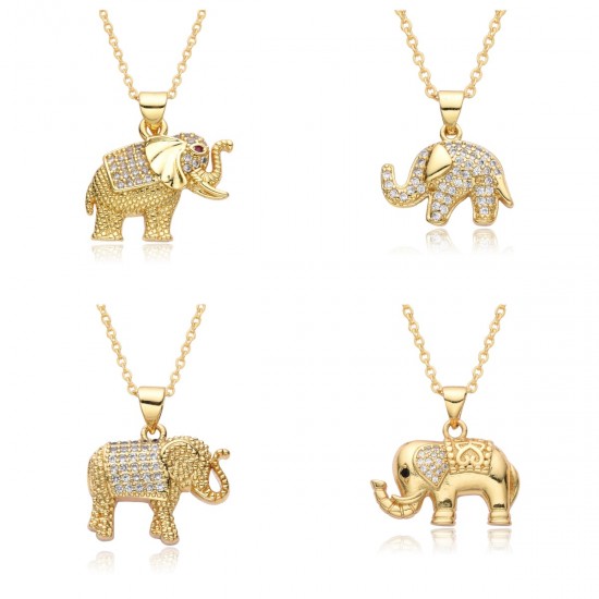 Little Elephant pendant necklace for women, with a sense of high-end, light luxury and niche design. Wholesale collarbone chain inlaid with zircon Little Elephant pendant necklace for women, with a sense of high-end, light luxury and niche design. Wholesale collarbone chain inlaid with zircon