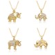 Little Elephant pendant necklace for women, with a sense of high-end, light luxury and niche design. Wholesale collarbone chain inlaid with zircon Little Elephant pendant necklace for women, with a sense of high-end, light luxury and niche design. Wholesale collarbone chain inlaid with zircon
