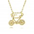 Sporty bicycle, badminton and baseball necklaces for girls, a high-end 2024 new collarbone chain and strong chain gift