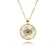 Cross-border best-selling accessories: crystal zircon shell Evil Eye necklace for women, European and American Devil Eye pendant necklaces Cross-border best-selling accessories: crystal zircon shell Evil Eye necklace for women, European and American Devil Eye pendant necklaces