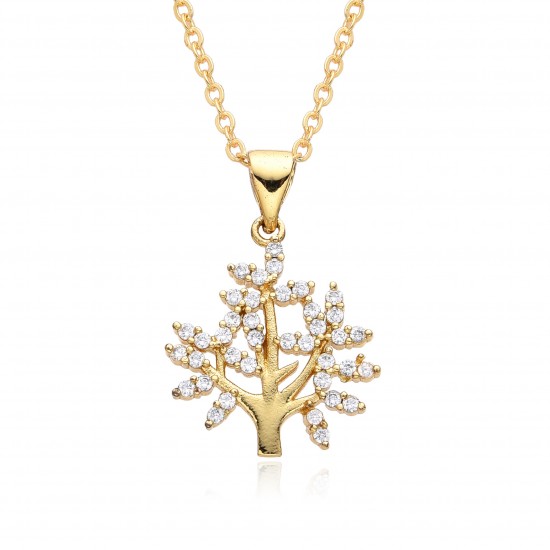 Retro Life Tree pendant necklace, a new cross-border accessory for European and American women's individuality and peace Tree necklaces Retro Life Tree pendant necklace, a new cross-border accessory for European and American women's individuality and peace Tree necklaces