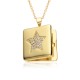 European and American cross-border small photo box album, eye moon slightly set, Virgin Mary pendant, opening and closing necklace, copper plated with real gold European and American cross-border small photo box album, eye moon slightly set, Virgin Mary pendant, opening and closing necklace, copper plated with real gold