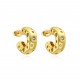 Wholesale of cross-border copper-plated 18K micro-set zircon earrings with a light luxury style for women. Metal earrings and trendy earrings Wholesale of cross-border copper-plated 18K micro-set zircon earrings with a light luxury style for women. Metal earrings and trendy earrings
