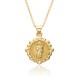 European and American fashion cross-border religious copper slightly set zircon pendant women's accessory, Catholic Virgin Mary necklace A078 European and American fashion cross-border religious copper slightly set zircon pendant women's accessory, Catholic Virgin Mary necklace A078