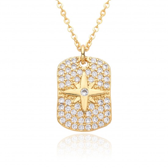 European and American cross-border octagonal star necklace, versatile for women, with a high-end feel, high color retention, niche design, light luxury necklaces and collarbone chains European and American cross-border octagonal star necklace, versatile for women, with a high-end feel, high color retention, niche design, light luxury necklaces and collarbone chains