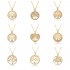 Round hollowed-out life tree pendant necklaces, European-style zircon necklaces for women, and geometric collarbone chains are popular in Europe and America