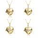 European and American cross-border heart-shaped photo box album, heart-shaped moon five-pointed star, slightly inlaid pendant, opening and closing necklace, copper gold-plated European and American cross-border heart-shaped photo box album, heart-shaped moon five-pointed star, slightly inlaid pendant, opening and closing necklace, copper gold-plated