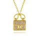 A dazzling H-shaped bag pendant necklace with a slight copper inlay, real gold plating and diamond setting, a fashionable new style full of diamonds, a net red envelope necklace A dazzling H-shaped bag pendant necklace with a slight copper inlay, real gold plating and diamond setting, a fashionable new style full of diamonds, a net red envelope necklace