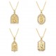 In Europe and America, cross-border religious copper slightly inlaid zircon pendant women's jewelry, the Virgin Mary necklace, is popular In Europe and America, cross-border religious copper slightly inlaid zircon pendant women's jewelry, the Virgin Mary necklace, is popular