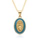 European and American cross-border religious oval oil drop pendant, women's jewelry, God Jesus, Virgin Mary necklace European and American cross-border religious oval oil drop pendant, women's jewelry, God Jesus, Virgin Mary necklace