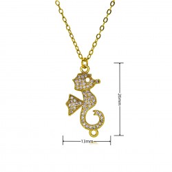 Starfish diamond-encrusted necklace, light luxury, niche, exquisite and simple style, golden female ins, trendy and niche design, collarbone chain