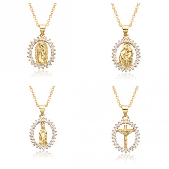 Youdaoplaceholder0 European and American cross-border creative personality accessories Virgin Mary Geometric Skeleton Pendant necklace necklaces Youdaoplaceholder0 European and American cross-border creative personality accessories Virgin Mary Geometric Skeleton Pendant necklace necklaces
