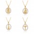 Youdaoplaceholder0 European and American cross-border creative personality accessories Virgin Mary Geometric Skeleton Pendant necklace necklaces