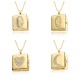 European and American cross-border small photo box album, eye moon slightly set, Virgin Mary pendant, opening and closing necklace, copper plated with real gold European and American cross-border small photo box album, eye moon slightly set, Virgin Mary pendant, opening and closing necklace, copper plated with real gold