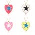 New cross-border European and American enamel colored oil drop heart-shaped heart star creative fashion pendant necklace collarbone chain