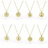 European and American cross-border religious personality statue collarbone chain Zircon eco-friendly copper pendant necklace copper plated 18k G395