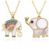 Wholesale of European and American individualistic, fashionable and versatile elephant pendants, hip-hop exaggerated, zircon set high-end necklaces and women's accessories