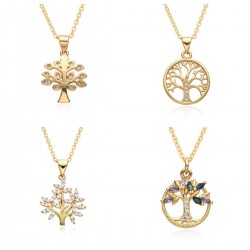 Retro Life Tree pendant necklace, a new cross-border accessory for European and American women's individuality and peace Tree necklaces