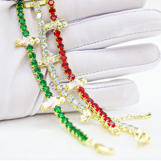 European and American foreign trade Amazon micro-set zircon bracelet, religious Saint Jude, niche, simple and sweet women's bracelet European and American foreign trade Amazon micro-set zircon bracelet, religious Saint Jude, niche, simple and sweet women's bracelet