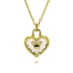 Cross-border Amazon hollow heart-shaped pearl necklace for women, simple Korean style, high-end design sense, heart-shaped pendant, collarbone chain Cross-border Amazon hollow heart-shaped pearl necklace for women, simple Korean style, high-end design sense, heart-shaped pendant, collarbone chain