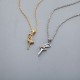Wholesale of popular European and American cross-border ins style ballerina women's versatile light luxury cross-shaped chain inlaid necklaces Wholesale of popular European and American cross-border ins style ballerina women's versatile light luxury cross-shaped chain inlaid necklaces