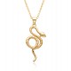 18k copper gold-plated cross-border trade popular accessory from Europe and America, snake-shaped element pendant, personalized, fashionable and retro snake pendant 18k copper gold-plated cross-border trade popular accessory from Europe and America, snake-shaped element pendant, personalized, fashionable and retro snake pendant