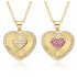 European and American style heart-shaped necklace for women, creative and unique, versatile, niche design, Instagram trendy heart-shaped pendant, collarbone chain