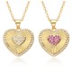European and American style heart-shaped necklace for women, creative and unique, versatile, niche design, Instagram trendy heart-shaped pendant, collarbone chain European and American style heart-shaped necklace for women, creative and unique, versatile, niche design, Instagram trendy heart-shaped pendant, collarbone chain