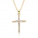 Cross-border Amazon's best-selling pearl zircon cross necklace for women is a niche, light luxury and personalized colored gemstone jewelry Cross-border Amazon's best-selling pearl zircon cross necklace for women is a niche, light luxury and personalized colored gemstone jewelry